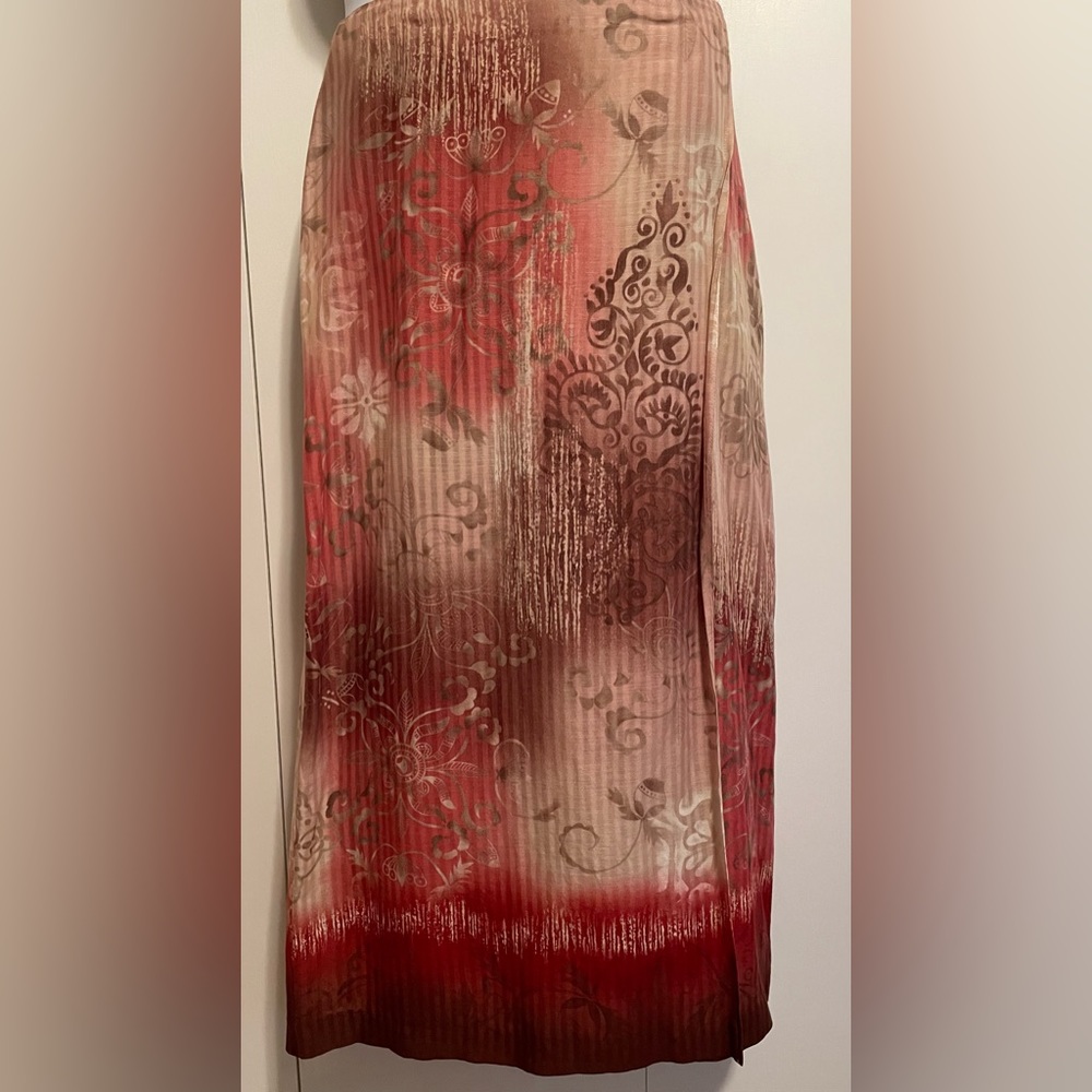Dana Buchman Wrap-Around Midi Skirt